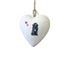 Newfoundland Ceramic Heart Bauble
